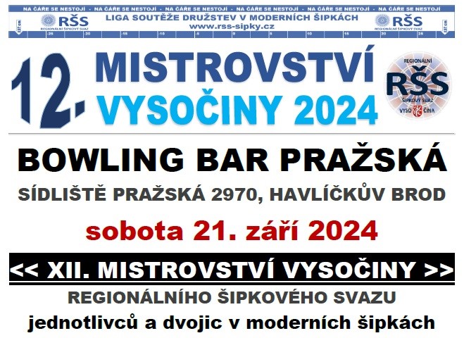 12. Mistrovství Vysočiny v šipkách